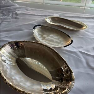Luxurious Gold and Cream Serveware Set